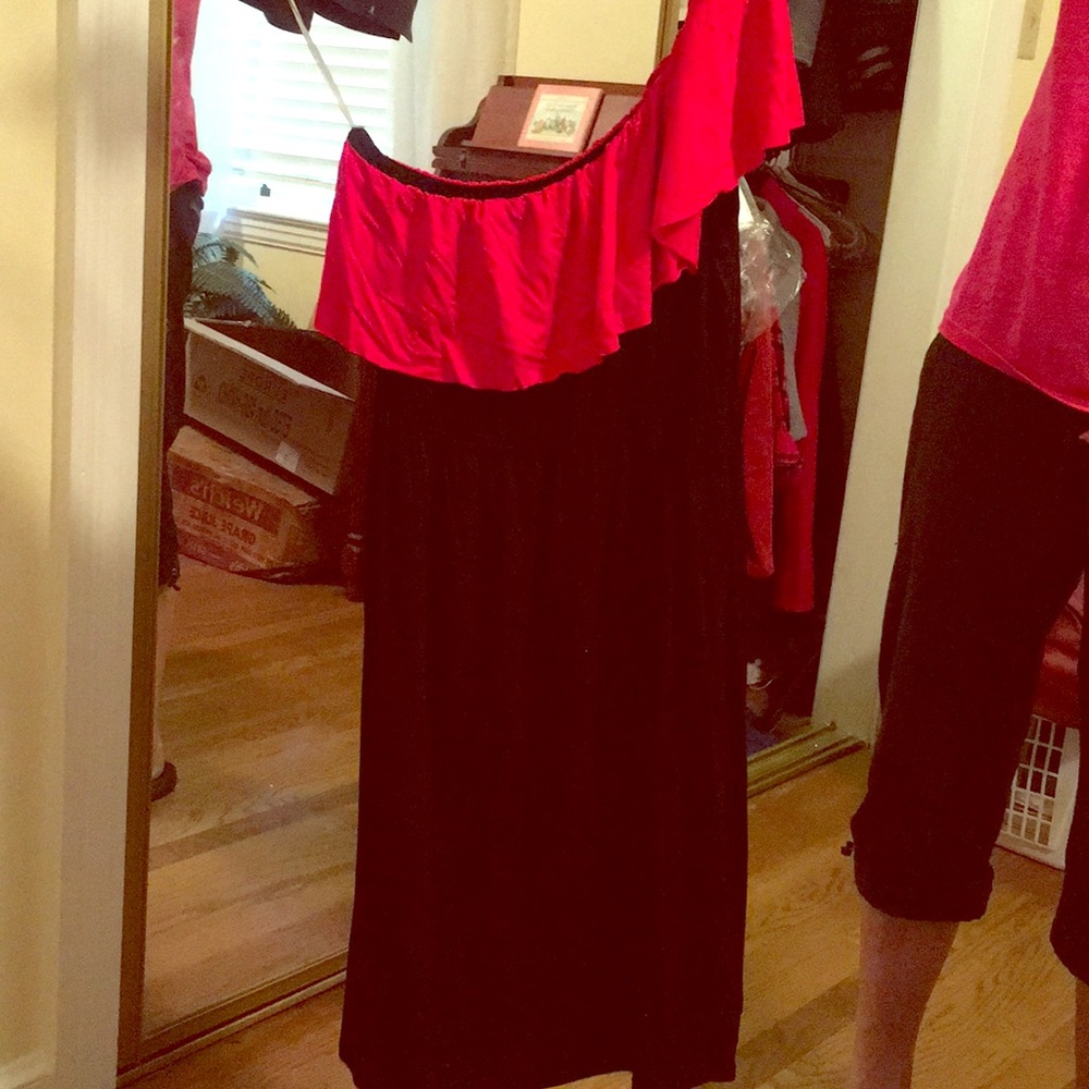Red/black gameday dress, never worn